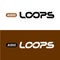 Loops text logo with infinity sign inside