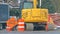 Loose Gravel Sign on Construction Site