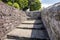 Loose stone steps