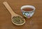 Loose tea with Japanese teacup