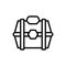 Loot box icon. Simple line, outline vector elements of video game icons for ui and ux, website or mobile application