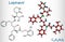 Lopinavir, C37H48N4O5, molecule. It is an antiretroviral protease inhibitor, used in with ritonavir in the therapy of human