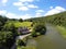 Lopwell dam Dartmoor river tavy devon UK