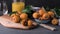 Loquats on kitchen counter