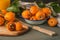 Loquats on kitchen counter