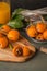 Loquats on kitchen counter