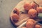 Loquats on kitchen counter