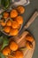 Loquats on kitchen counter