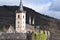 Lorch, Germany - 03 14 2022: church tower of Lorch am Rhein