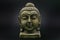 Lord Buddha with positive indications at black background