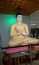 Lord buddha statue with sandal color in an airport srilanka