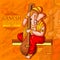 Lord Ganapati for Happy Ganesh Chaturthi festival shopping sale offer promotion advetisement background