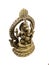 lord ganesh of hindu religion golden statue in sitting position with multiple hand