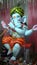 LORD GANESHA WITH FLUTE PLAYING