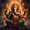 Lord Ganesha or Ganapati is leader of the Shivaganas in hinduism religion