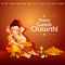 Lord Ganpati on Ganesh Chaturthi background