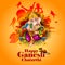 Lord Ganpati on Ganesh Chaturthi background