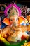 Lord Ganpati idol for Happy Ganesh Chaturthi festival of India