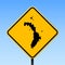 Lord Howe Island map on road sign.