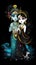 Lord Krishna painting Wall Poster, Lord Radha Krishna, Digital Wall Poster. Ai Generated high quality