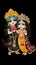 Lord Krishna painting Wall Poster, Lord Radha Krishna, Digital Wall Poster. Ai Generated high quality