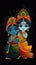 Lord Krishna painting Wall Poster, Lord Radha Krishna, Digital Wall Poster. Ai Generated high quality