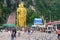 Lord Muruga statue stands proudly in the Batu Caves Temple in Kuala Lumpur, Malaysia