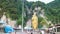 Lord Murugan Hindu Deity Statue at Batu Caves in Malaysia Time Lapse