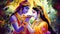 Lord Radha Krishna are known for their divine love and devotion towards each other.