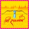 Lord Rama in Ram Navami background