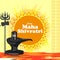 Lord Shiva on holy ocassion of Maha Shivratri, Hindu festival of India