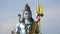 Lord Shiva statue in Ganges city Haridwar india.