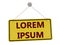 Lorem ipsum sign