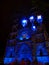 Lorenz church gothic during the Blue Night in Nuremberg