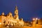 Loreta chapel in Prague at night, Czech republic