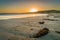 Lorne beach in Victoria, Australia, at sunset