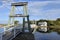 Lorne Swing Bridge and Boathouse in Victoria Australia