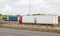 Lorries on the British motorway