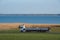 Lorry driving on a Danish countryside road