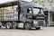 Lorry and Kegs of Ale, Black Sheep Brewery, Masham, North Yorkshire, England, UK