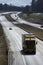 Lorry on sunny motorway