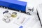 Lorry tachograph and money