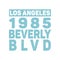 Los Angeles 1985 typography shirts design