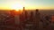 Los Angeles Aerial Downtown Cityscape Sunrise