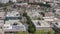 Los Angeles Aerial Skyline Cityscape Sightseeing View. Office Towers Crowded Downtown LA Aerials Panoramic View. Pan and Tilt. 4K