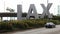 The Los Angeles Airport sign (LAX) during day