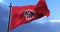 Los Angeles Angels flag, american professional baseball team, waving - loop