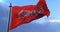 Los Angeles Angels flag, american professional baseball team, waving - loop