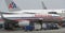 LOS ANGELES - AUG. 23: several American Airlines planes parked at LAX