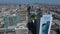 Los Angeles, CA, LA County, April 3, 2021: Aerial View of Wilshire Blvd with Downtown LA from Vermont Ave LA Korea Town